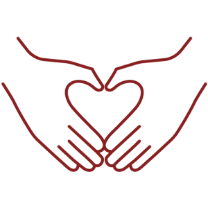 caring hands icon